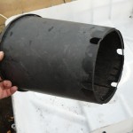 Water drain from old pot
